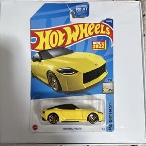 Hot Wheels Nissan Z Proto Yellow Toy Car